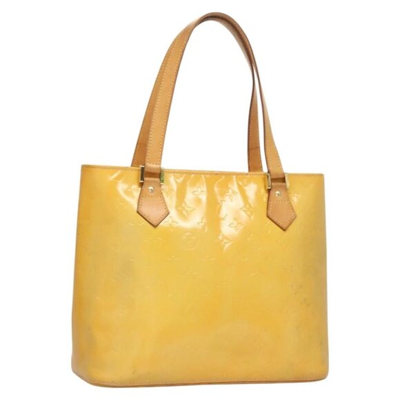 LOUIS VUITTON Monogram Vernis Houston Hand Bag Gris M91053 LV Authentic - Picture 6 of 13